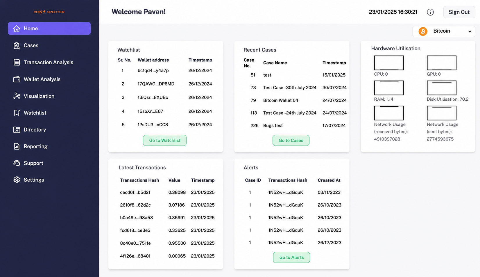 CoinInspector — Crypto Fraud Detection screenshot
